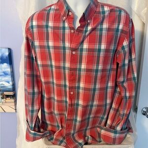 Men's J.Crew Plaid Button-Down Shirt XL
